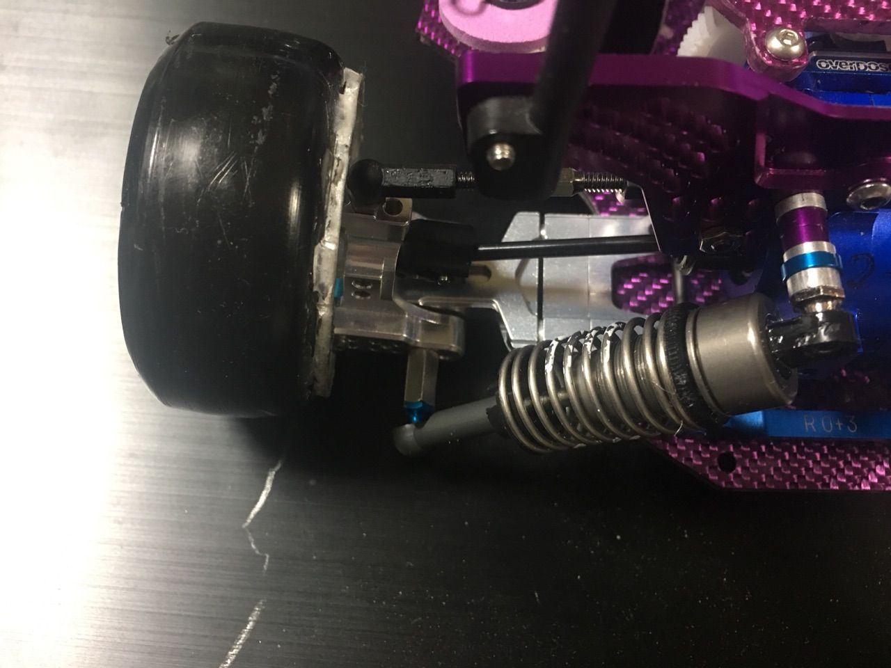 ドリパケRWD  オーバードーズ部品多数！お値下げ中 RC Drift Car] DIB RWD Even greater turning angle! The road