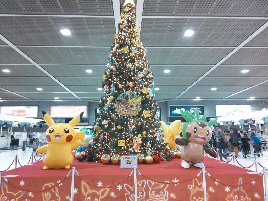 ポケモンのクリスマスツリー ｰ成田空港 15 11 25 Dts Blog