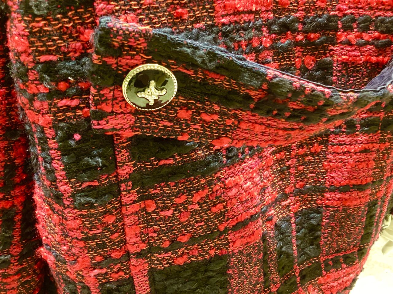 美品✨コトゥー　マリアケント　ツイードコート 42 衿ミンクファー　Aライン マリアケントのツイード素材のジャケットコート : DUALVIEW 白金