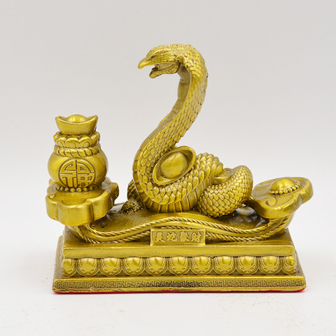 BrassTwelveZodiacAnimalsStatue-Snake