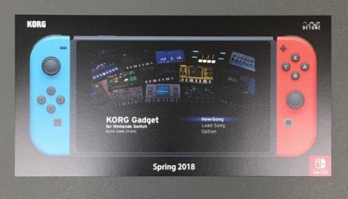 音楽制作ソフト『KORG(コルグ) Gadget for Nintendo Switch』2018年春に発売決定！