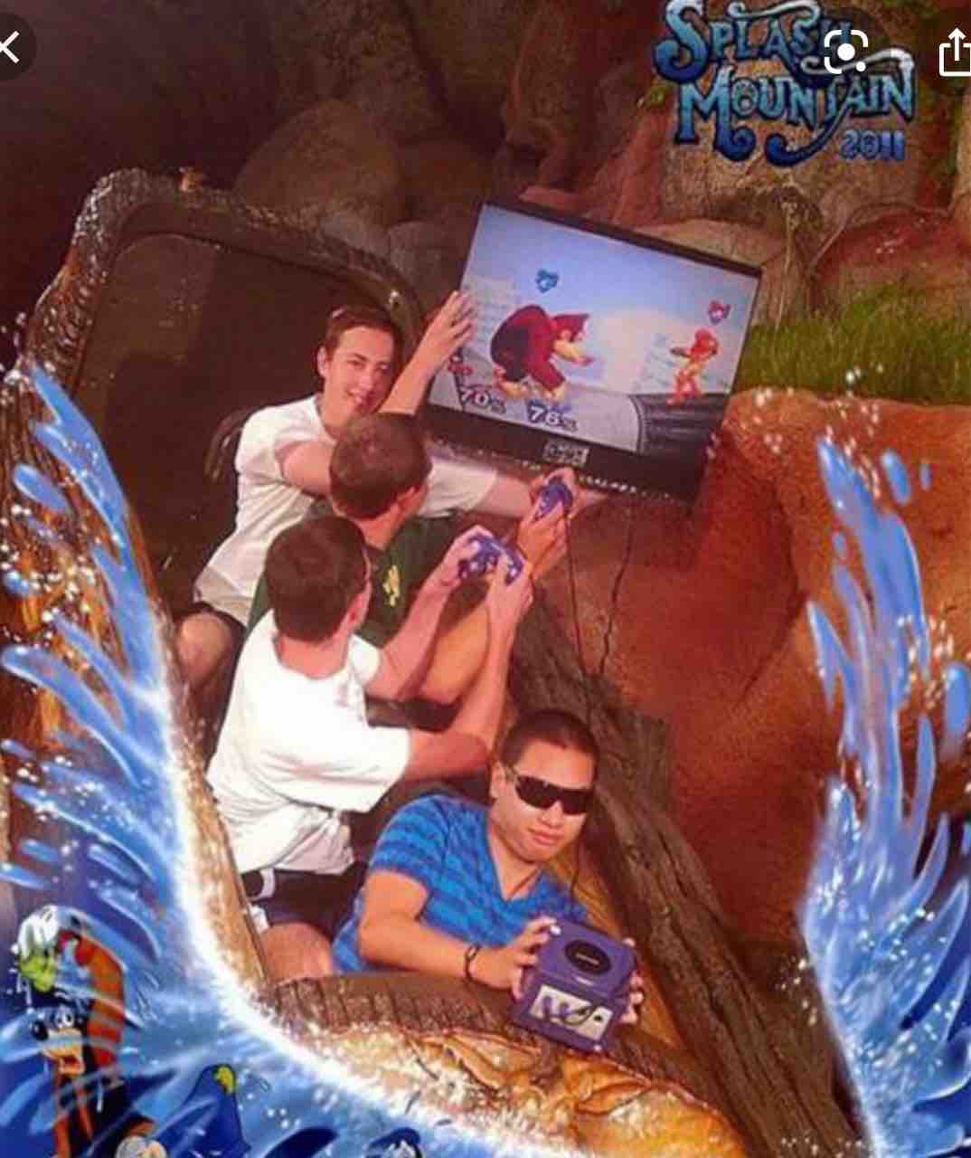 スプラッシュマウンテン面白い写真集めてみた😃 : 噂のDヲタくんの