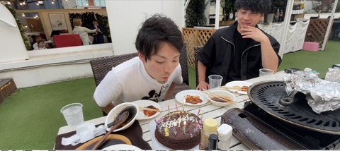 北斗とケーキ