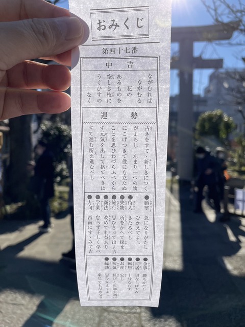おみくじ_中吉