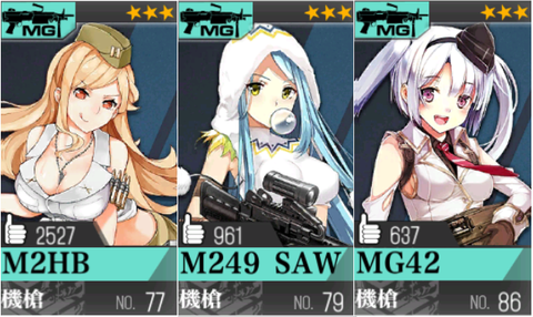 ガンスリ登場戦術人形　MG