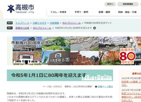 市制80周年