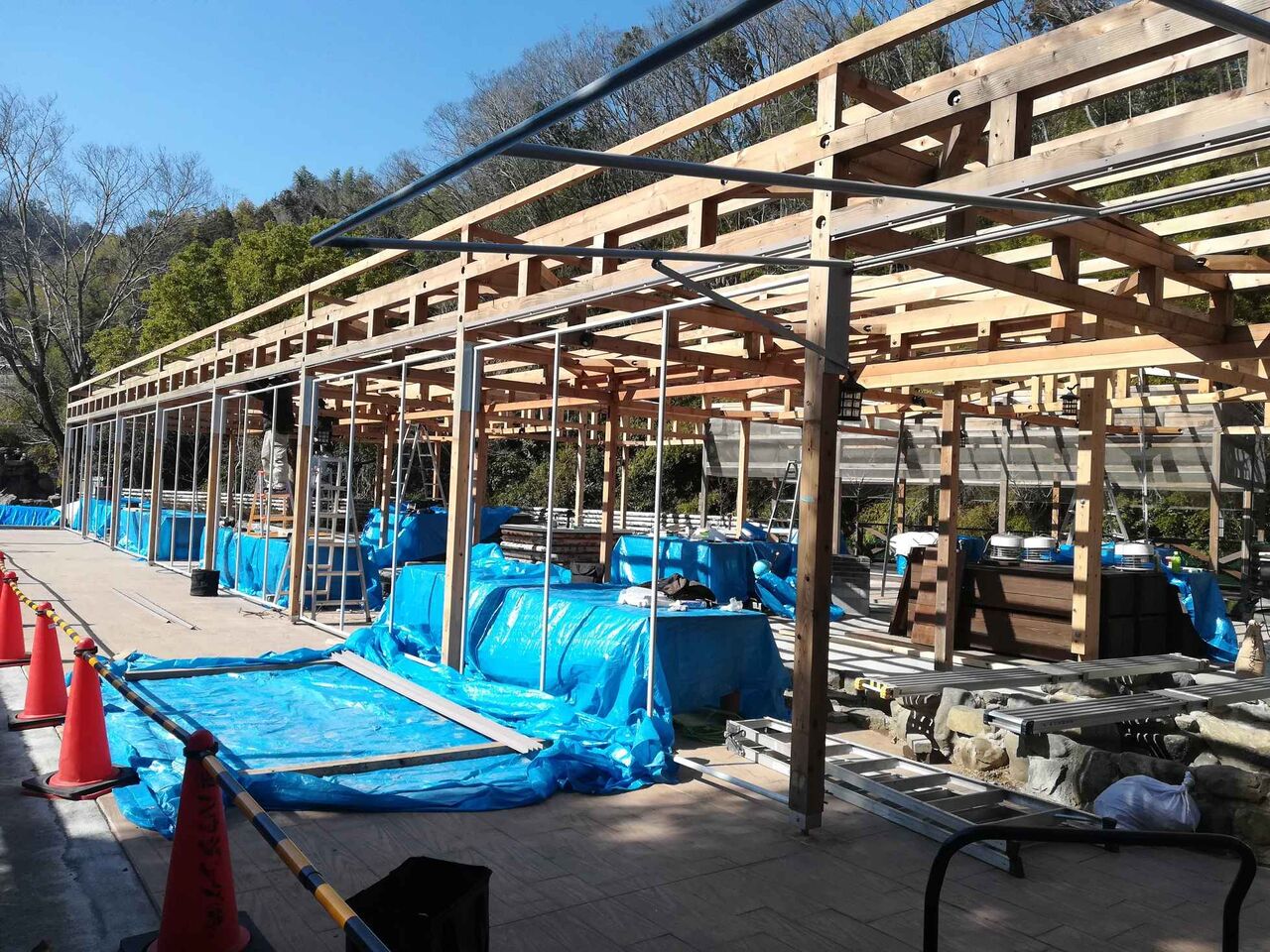 摂津峡 三好の里bbqガーデン 春に向けてリニューアル改装中のよう 年 高槻network新聞