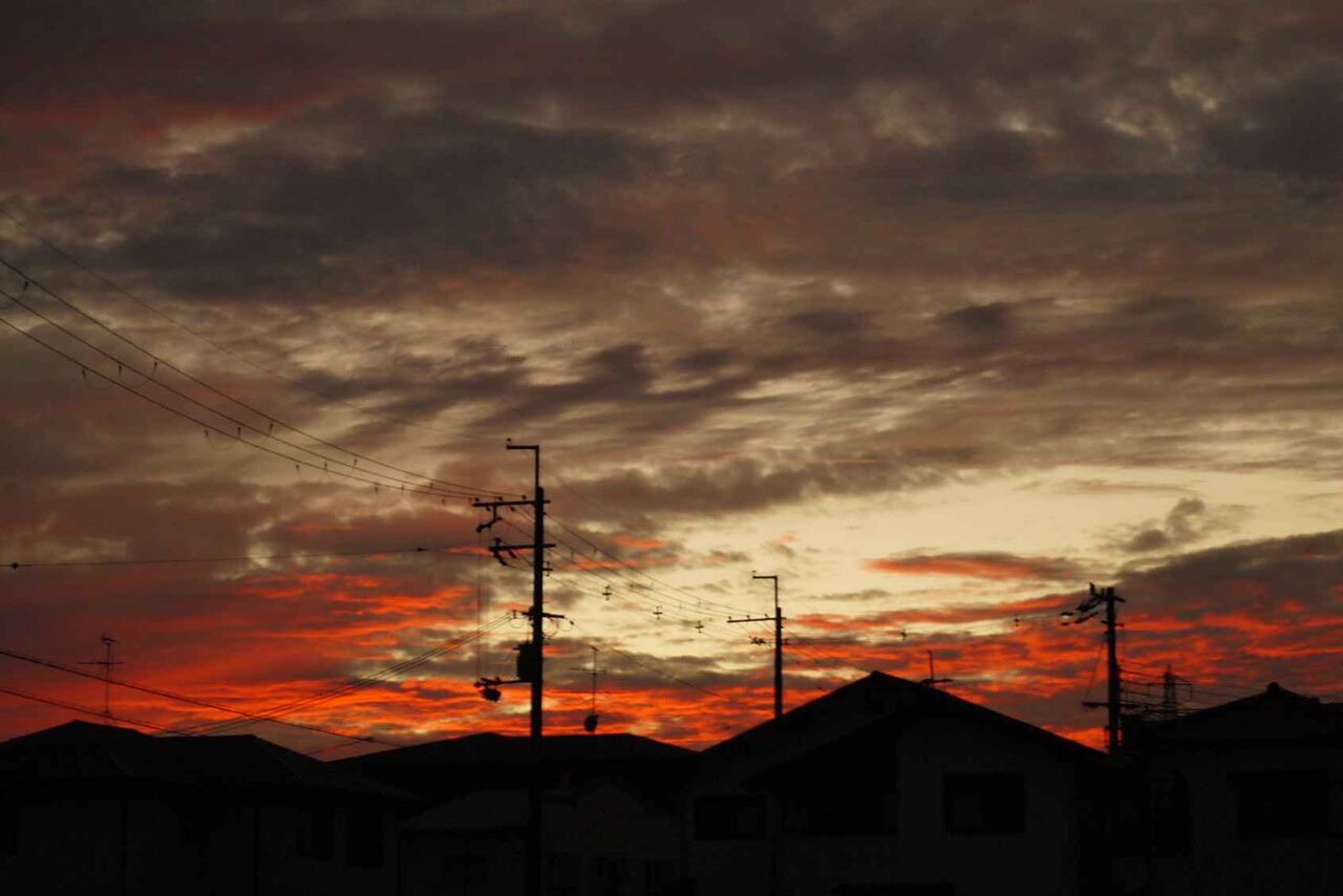 昨日の夕焼けもきれいだった 19年12月7日 高槻network新聞