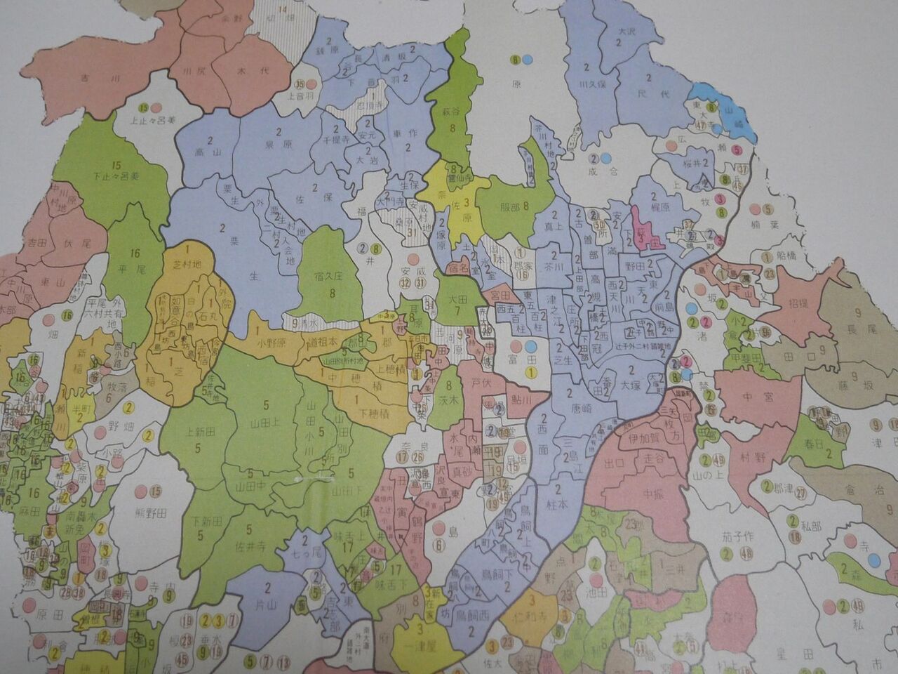 江戸時代の高槻藩の「領地」現在の高槻市域と比較してみる その3 南東編 枚方の一部も高槻藩だった? : 高槻Network新聞