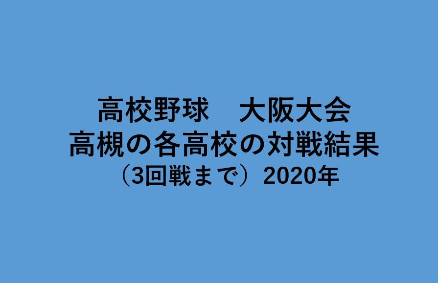 高校野球 大阪大会 高槻の各高校の結果は 2020年8月2日時点 高槻network新聞