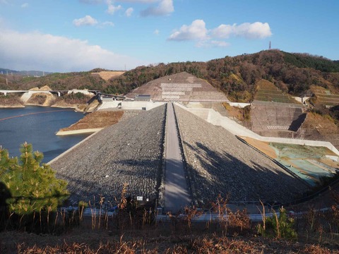 20240107安威川ダム (1)