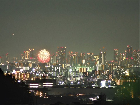 天神祭り花火