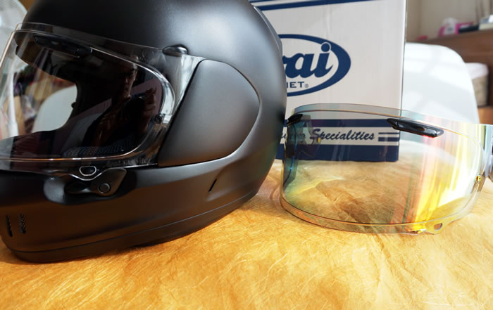 アライヘルメットXDのシールド交換の仕方 : 50歳元2stライダー大型二輪