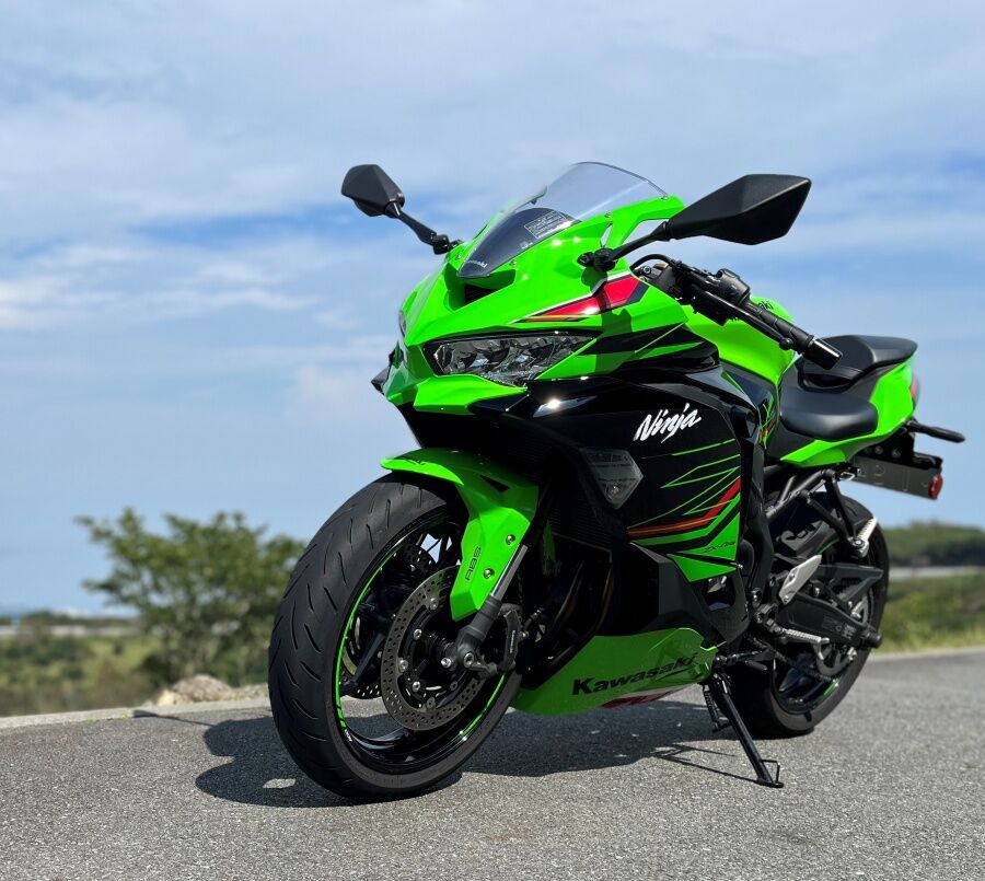 I took a large motorcycle license test at a Japanese driving