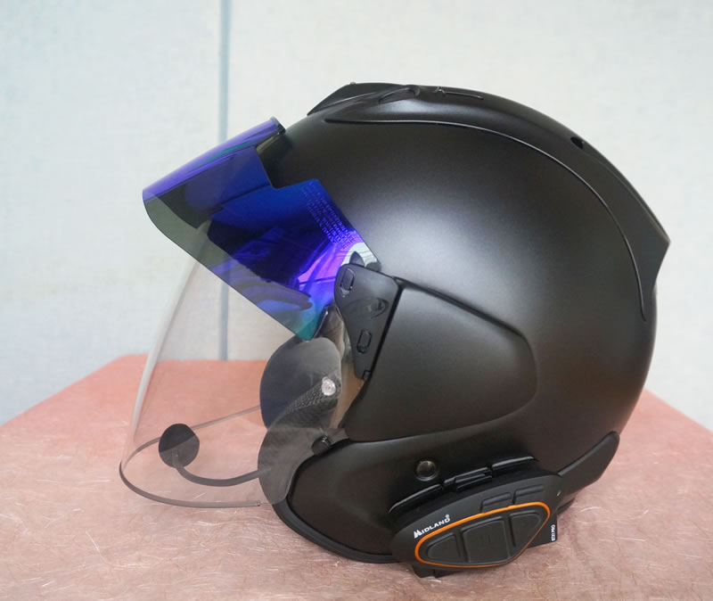 Arai プロシェード ロングサンバイザーミラーに交換 VZ-Ram に取り付け