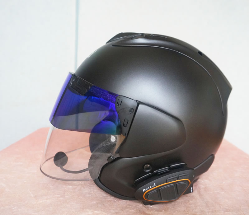 Arai プロシェード ロングサンバイザーミラーに交換 VZ-Ram に取り付け