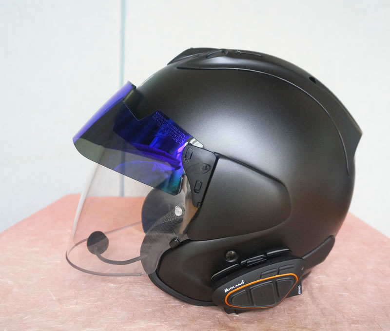 vz-ram バイザー Arai プロシェード ロングサンバイザーミラーに交換