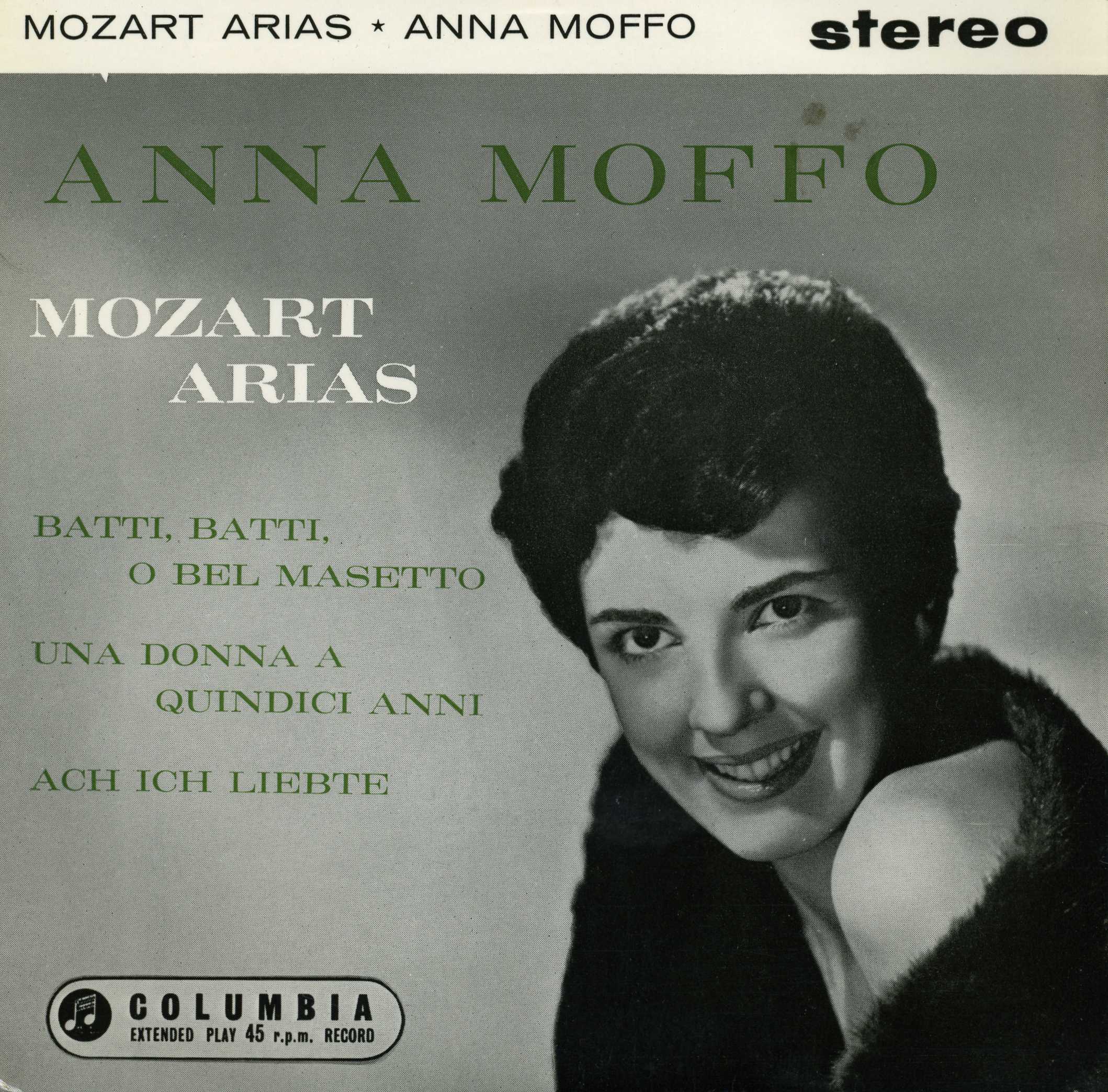 モーツァルト／アリア集（アンナ・モッフォsop、アルチェオ
