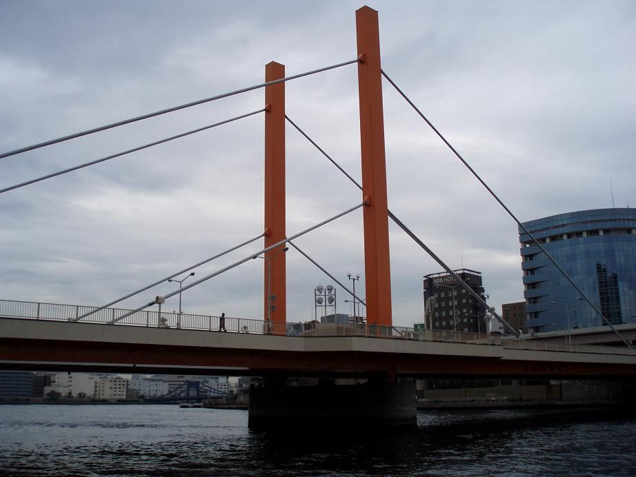 二径間連続斜張橋を見に行く 東京特許以下略