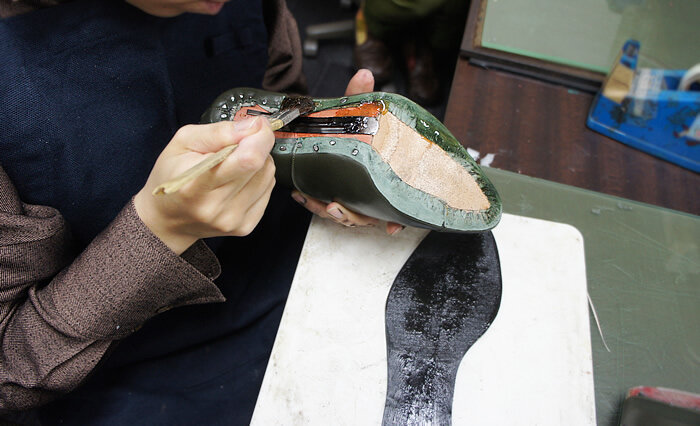 これは十何作目 ヒール紐靴を製作中です 靴の自作工房hiro 趣味コース