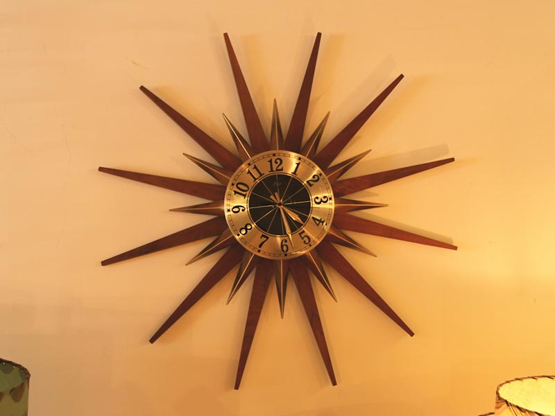 ELGIN サンバースト ヴィンテージアナログ時計 1950's 『ELGIN』 SUNBURST CLOCK - JENCO - online shop -