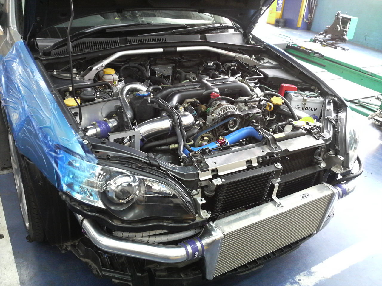 レガシィ BP5 BL5 BLITZ ブリッツ 前置き インタークーラー レガシィ BL5 BP5 blitz 前置きインタークーラー - メルカリ