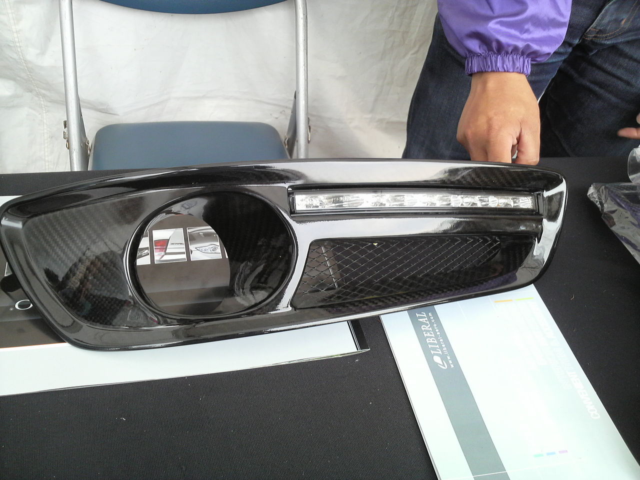 レガシィBM BR用 liberal製カーボンパーツ ガゼットカバー レガシィ