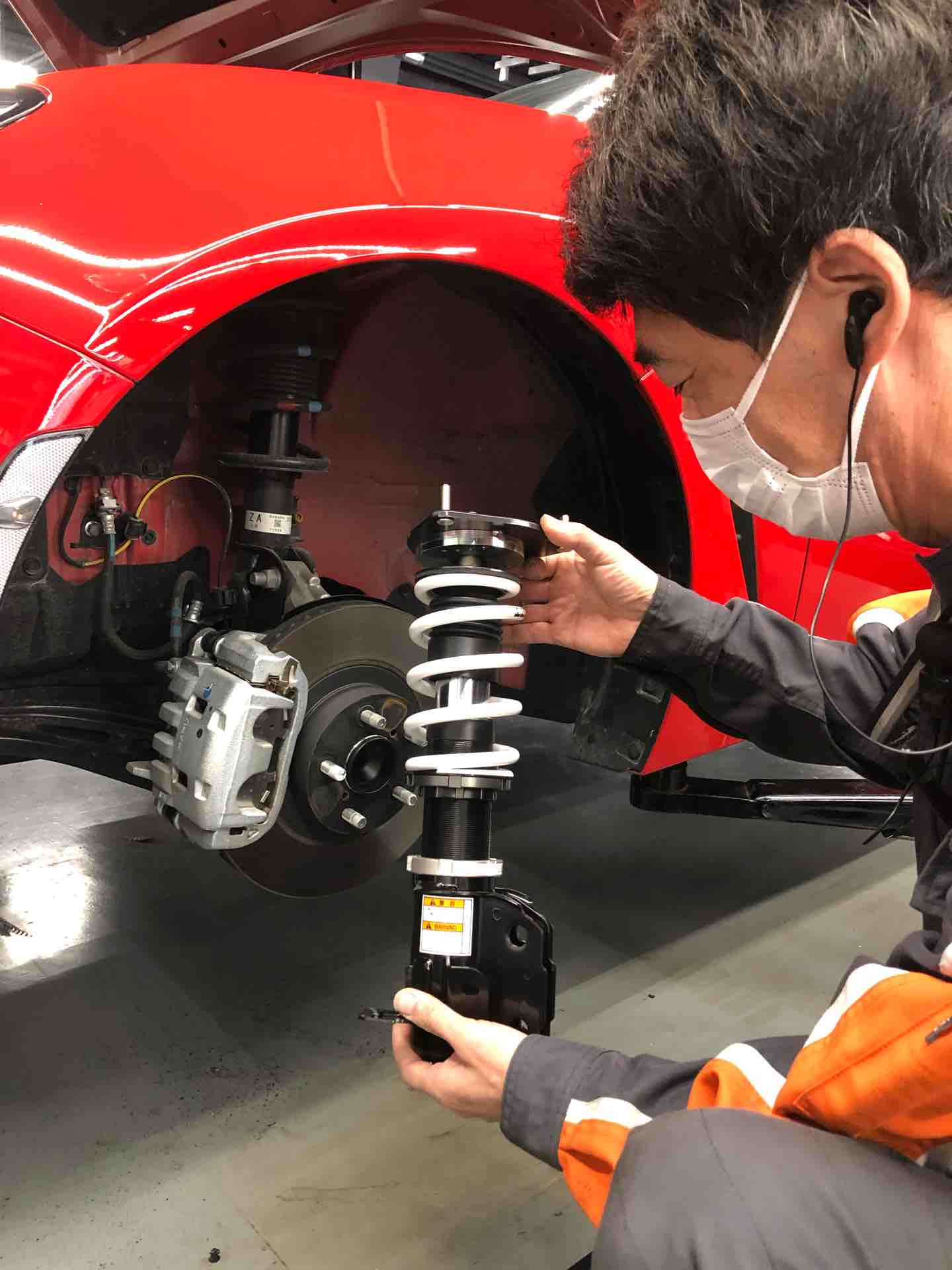 新型brzに車高調取付 East Cloud スバル 日記