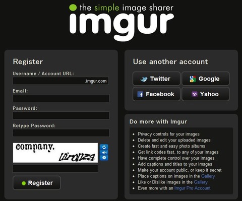 imgur 使い方 アカウント登録