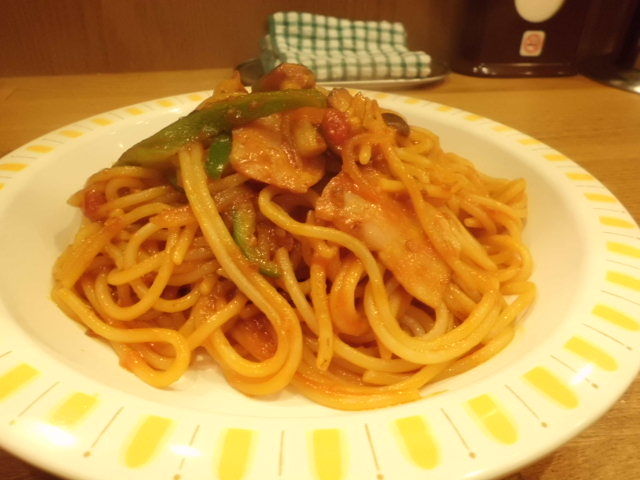 くぼやんのニンニクナポリタン
