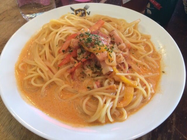 スパゲッティ・トマトクリーム!