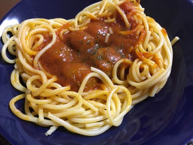ガツのせナポリタンミートボール