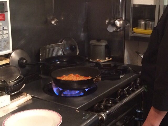 ナポリタンを作るところ!