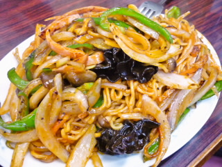 中華六郷のナポリタン焼きそば