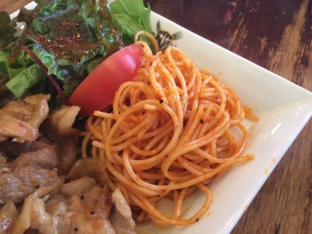 ナポリタンをズームイン