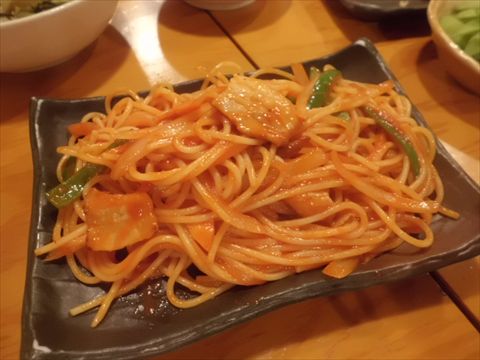 ぶっちぎり酒場のナポリタン