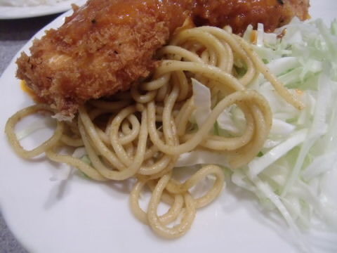 付け合せがカレースパ(涙)