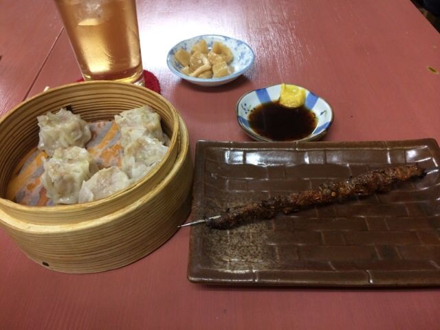 中華に羊肉串焼き