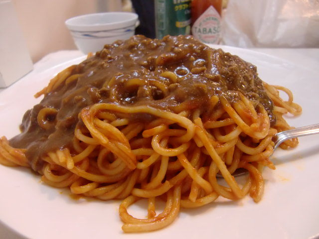 新橋むさしやのミートソース