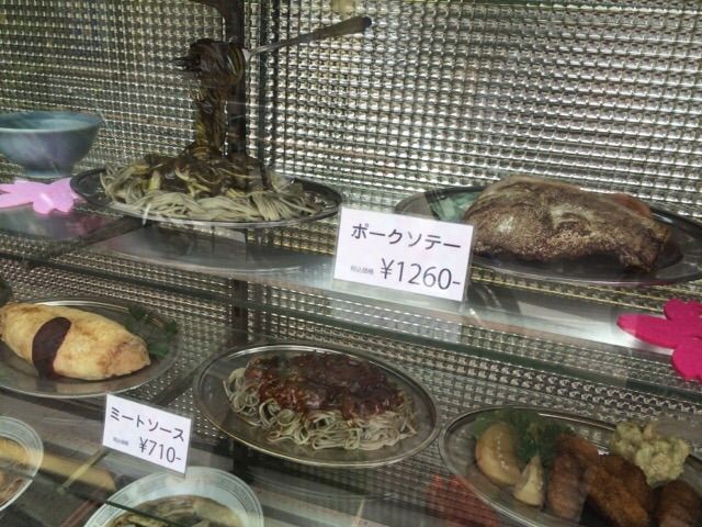謎のスパゲティらしきサンプル!