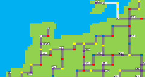 桃鉄12マップ４