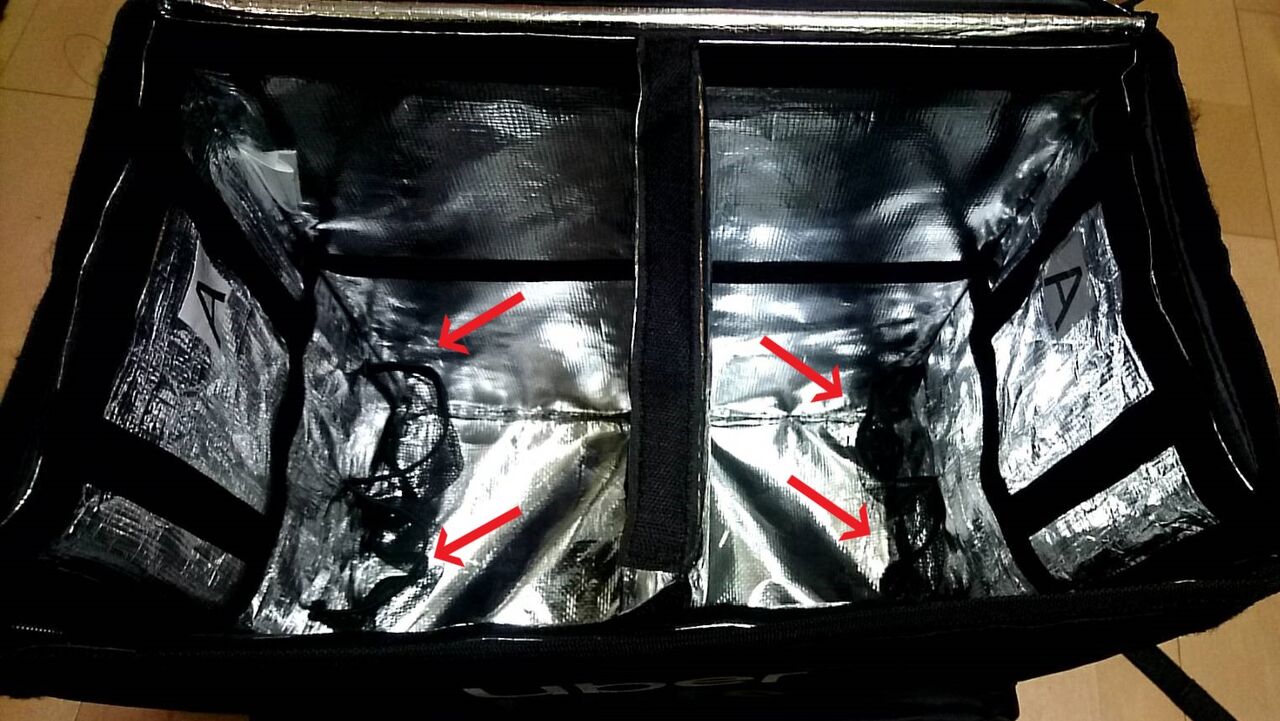 UberEats(ウーバーイーツ) 飲み物をこぼさずバッグ単体で運ぶ方法 