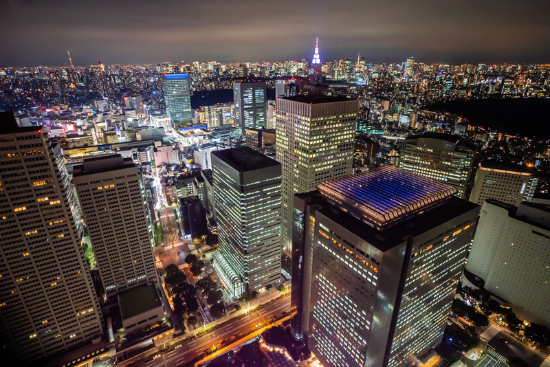 都庁の展望室から新しく発売されたSony α7SⅢで撮影した美しい夜景♪