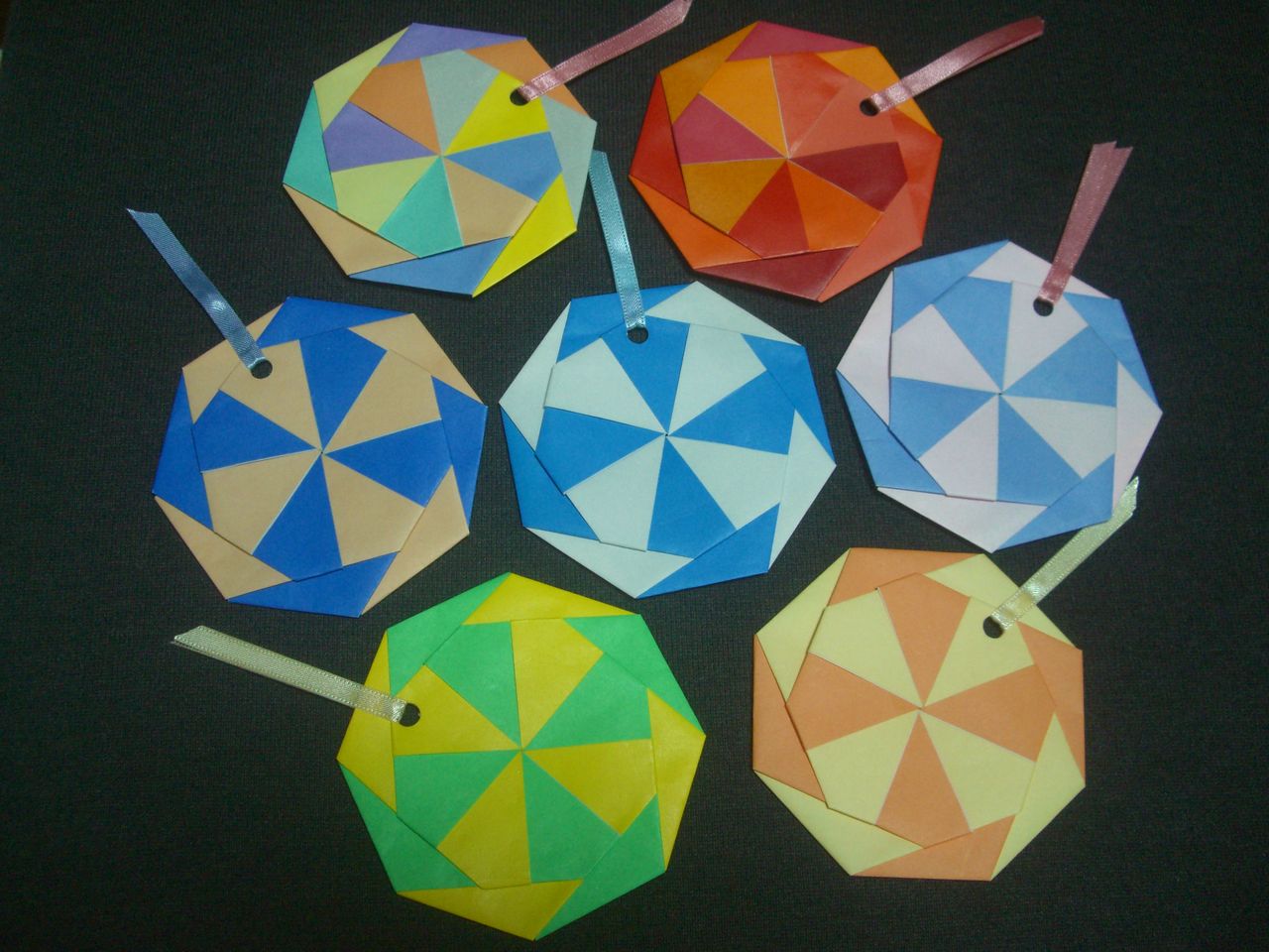 Origami 折り紙遊び 八角形の栞 Ebisuchachaのブログ