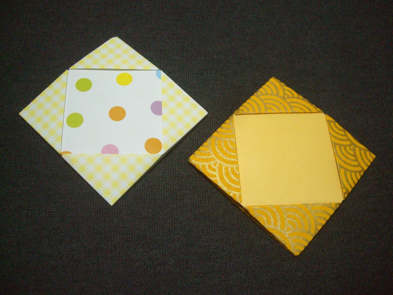 Origami おりがみ遊び 額コースター Ebisuchachaのブログ