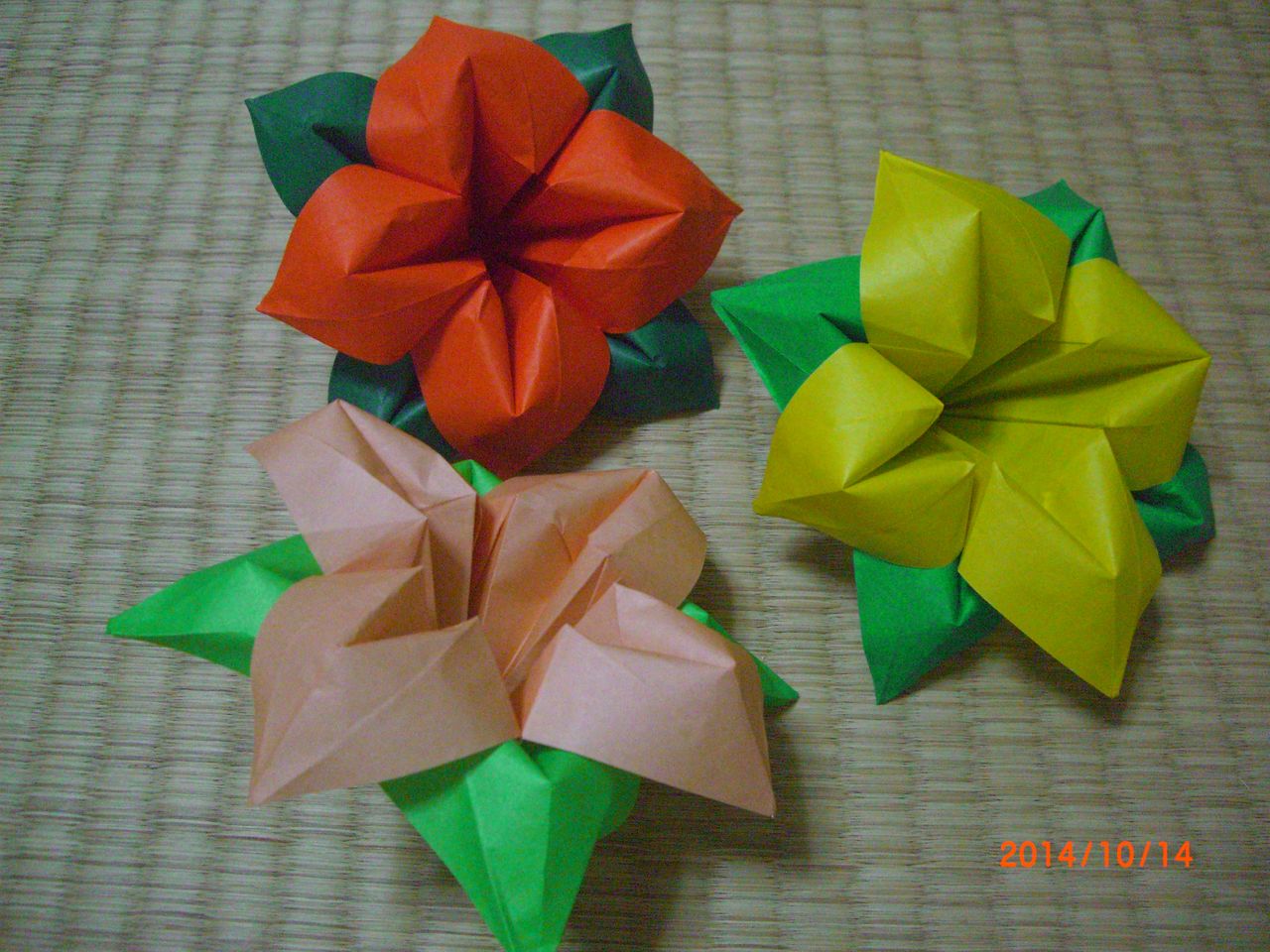Origami おりがみ遊び お花 Ebisuchachaのブログ