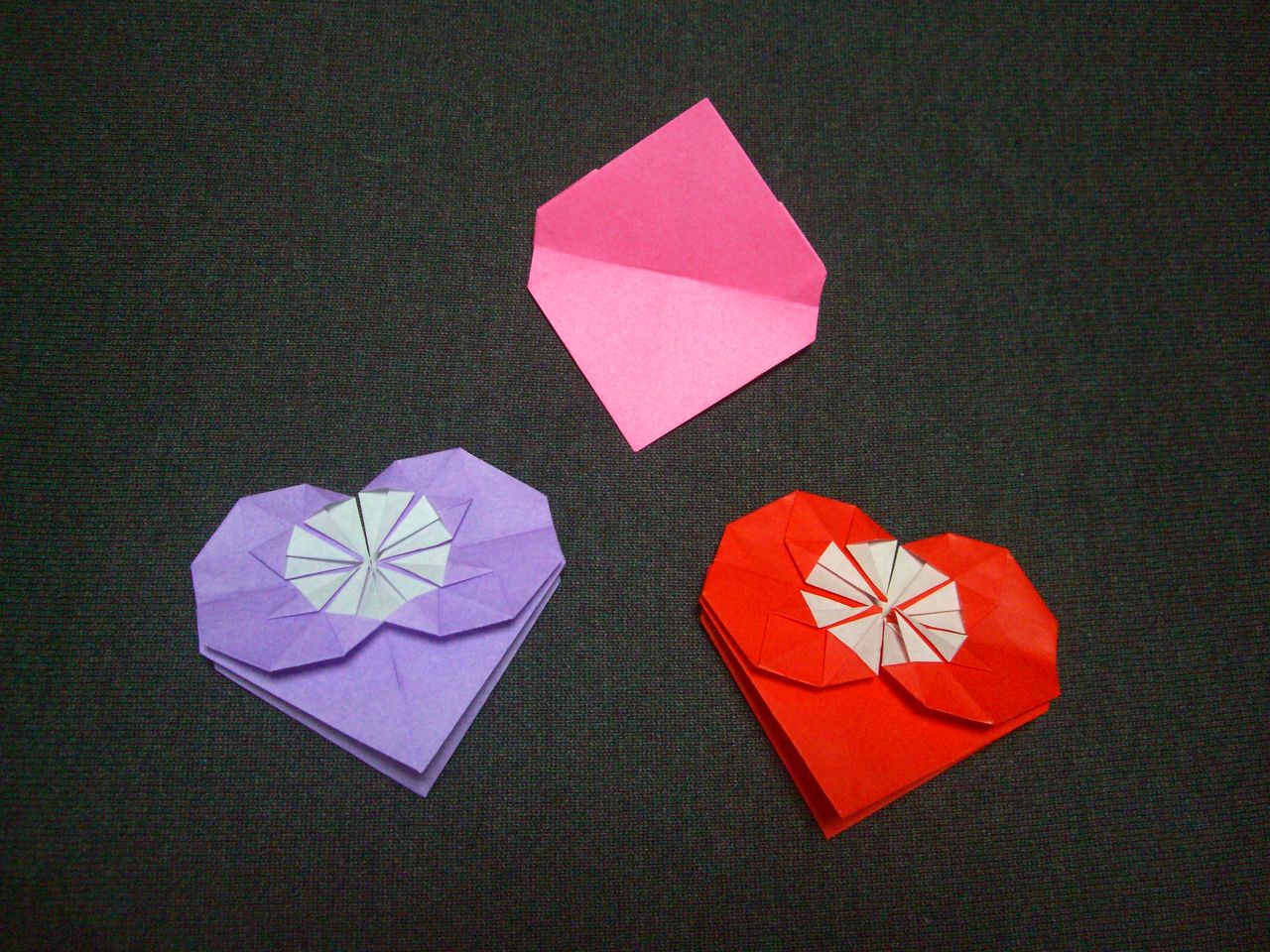 Origami おりがみ遊び ハートのメッセージカード Ebisuchachaのブログ