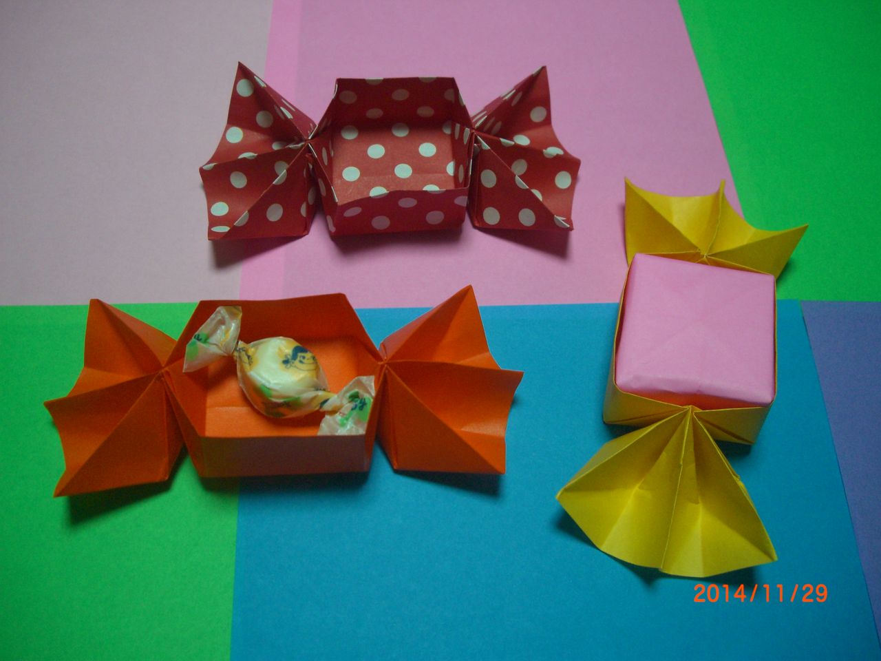 Origami おりがみ遊び キャンディー型箱 Ebisuchachaのブログ