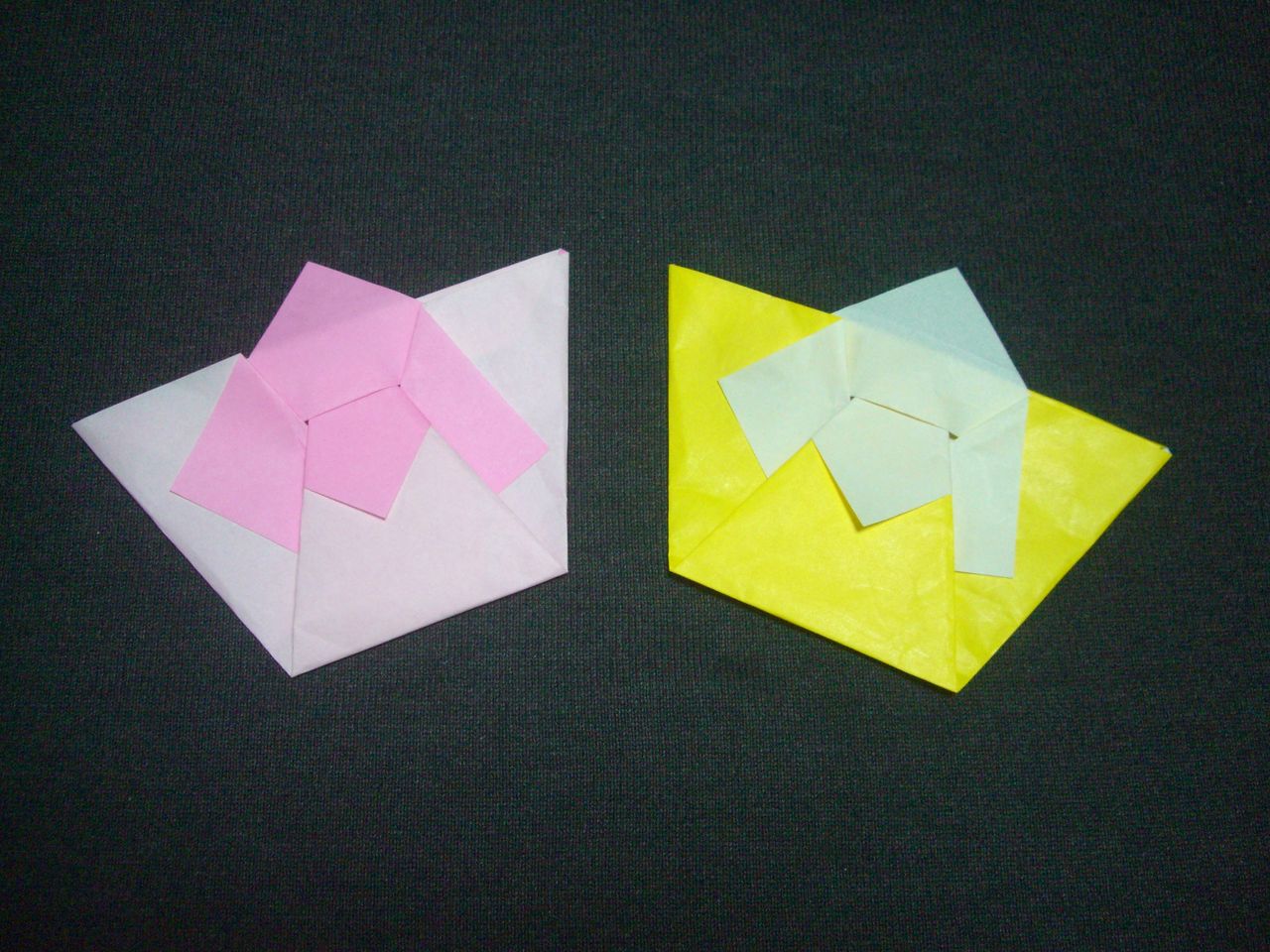 Origami おりがみ遊び パンジーの包み B Ebisuchachaのブログ