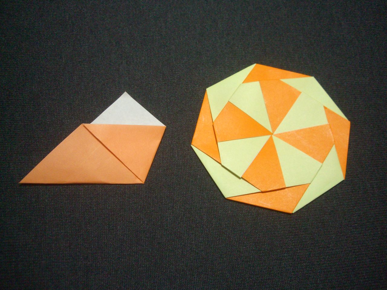 Origami おりがみ遊び コップ折りからコースター Ebisuchachaのブログ